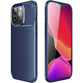 Mobigear Racing Coque iPhone 13 Pro Coque arrière en TPU Souple - Bleu