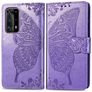 Mobigear Butterfly Housse Huawei P40 Pro Etui Porte-Monnaie - Violet