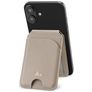 My Style Magnet Card - Porte Cartes en - 5 Cartes - Compatible MagSafe - Warm Grey