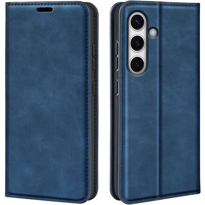 Mobigear Retro Slim Housse Samsung Galaxy S24 FE Etui Porte-Monnaie - Dark Blue