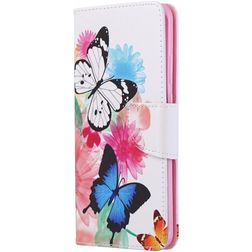 Mobigear Design Housse Huawei P40 Pro Etui Porte-Monnaie - Papillon