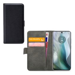 Mobilize Classic Gelly Wallet Housse Motorola Moto E14 Etui Porte-Monnaie - Noir