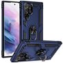 Mobigear Armor Ring Coque Samsung Galaxy S23 Ultra Coque arrière Rigide Anti-Chocs avec Anneau-Support - Bleu