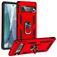 Mobigear Armor Ring Coque Google Pixel 7 Coque arrière Rigide Anti-Chocs avec Anneau-Support - Rouge
