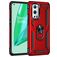 Mobigear Armor Ring Coque OnePlus 9 Pro Coque arrière Rigide Anti-Chocs avec Anneau-Support - Rouge