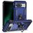 Mobigear Armor Ring Coque Google Pixel 8a Coque arrière Rigide Anti-Chocs avec Anneau-Support - Bleu
