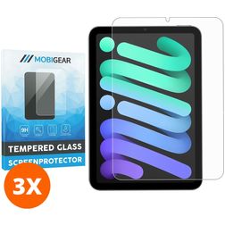 Mobigear iPad Mini 6 (2021) Verre trempé Protection d'écran - Compatible coque (Lot de 3)