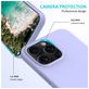 Mobigear Rubber Touch Coque iPhone 16 Pro Max Coque arrière en Silicone - Violet