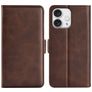 Mobigear Slim Magnet Housse iPhone 16 Pro Etui Porte-Monnaie - Marron