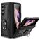 Mobigear Armor Ring Coque Samsung Galaxy Z Fold 5 Coque arrière Rigide Anti-Chocs avec Anneau-Support - Noir