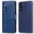 Mobigear Zipper Housse Samsung Galaxy S23 Etui Porte-Monnaie - Bleu