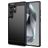 Mobigear Brushed Slim Coque Samsung Galaxy S25 Ultra Coque arrière en TPU Souple - Noir