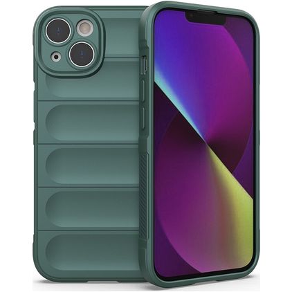 Mobigear Bumpy Coque iPhone 14 Coque arrière en TPU Souple - Vert