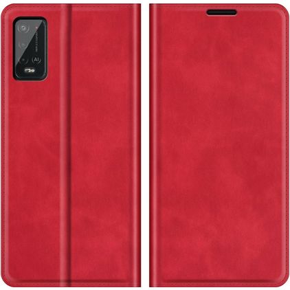 Mobigear Retro Slim Wiko Power U20 Étui Portefeuille - Rouge