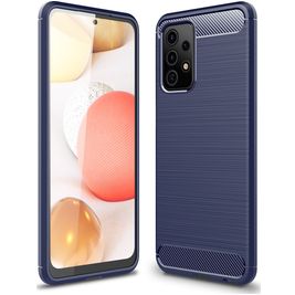 Mobigear Brushed Slim Coque Samsung Galaxy A52 Coque arrière en TPU Souple - Dark Blue