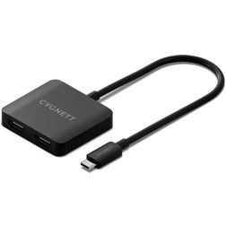 Cygnett Unite 2-in-1 Hub USB-C vers HDMI 0,15 mètre - Noir