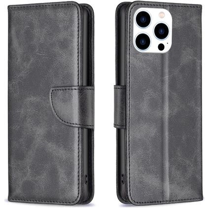 Mobigear Excellent Housse iPhone 16 Pro Etui Porte-Monnaie - Noir