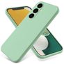 Mobigear Rubber Touch Coque Samsung Galaxy S24 FE Coque arrière en Silicone - Vert