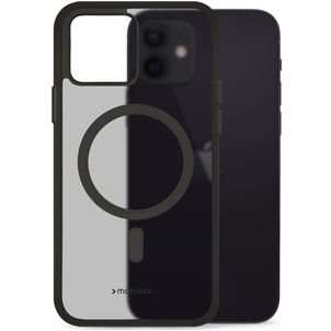 Mobilize Hybrid Coque iPhone 12 Pro MagSafe Coque arrière Rigide Anti-Chocs - Noir