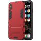 Mobigear Armor Stand Coque iPhone XS Max Coque arrière Rigide Anti-Chocs avec Support Amovible - Rouge