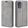 Mobigear Retro Slim Housse Motorola Moto G62 Etui Porte-Monnaie - Gris