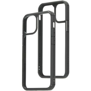 Mobiparts Rugged Clear Coque iPhone 12 Mini Coque arrière Rigide Anti-Chocs - Transparent / Noir