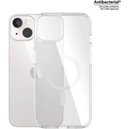 PanzerGlass Clear Coque Transparente iPhone 13 MagSafe Coque arrière Rigide Anti-Chocs - Transparent