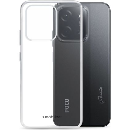 Mobilize Gelly Case Coque Transparente POCO C85 Coque arrière en TPU Souple - Transparent