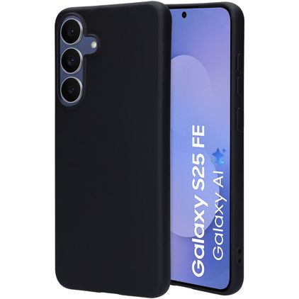 Mobiparts Samsung Galaxy S25 FE Silicone Coque arrière - Noir