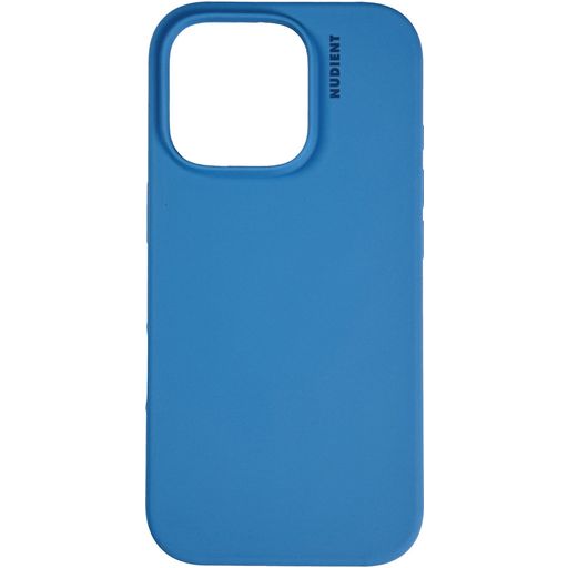 Nudient Base Coque iPhone 16 Pro Coque arrière en Silicone - Vibrant Blue