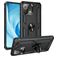 Mobigear Armor Ring Xiaomi Mi 11 Lite Plastique rigide Coque arrière Antichoc avec bague de maintien - Noir
