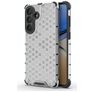 Mobigear Honeycomb Coque Samsung Galaxy S26 Plus Coque arrière Rigide Anti-Chocs - Blanc