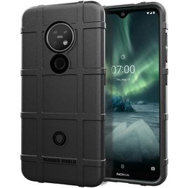 Mobigear Rugged Shield Coque Nokia 7.2 Coque arrière en TPU Souple Anti-Chocs - Noir