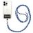 Mobigear Lanyard - Cordon de téléphone universel ajustable - Noir / Bleu / Baby Blue
