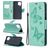 Mobigear Butterfly Housse Samsung Galaxy A12 Etui Porte-Monnaie - Turquoise