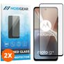 Mobigear Premium Motorola Moto G32 Verre trempé Protection d'écran - Compatible Coque - Noir (Lot de 2)