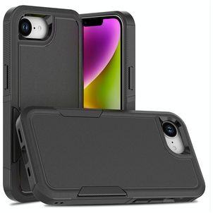 Mobigear Heavy Armor Coque iPhone 16e Coque arrière Rigide Anti-Chocs - Noir