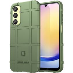 Mobigear Rugged Shield Coque Samsung Galaxy A55 Coque arrière en TPU Souple Anti-Chocs - Vert