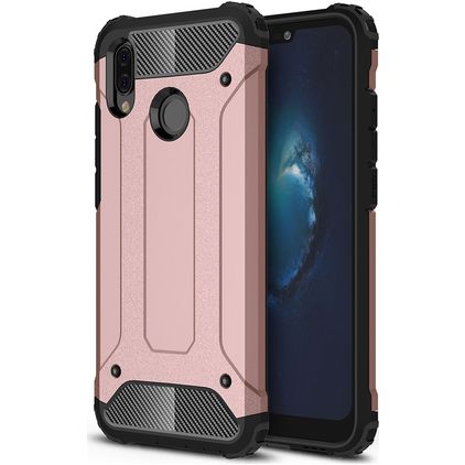Mobigear Outdoor Coque Huawei P20 Lite (2018) Coque arrière Rigide Anti-Chocs - Rose doré