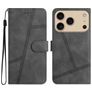 Mobigear Stitch Housse iPhone 17 Pro Max Etui Porte-Monnaie - Gris
