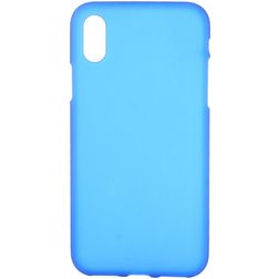 Mobigear Colors Coque iPhone XS Max Coque arrière en TPU Souple - Bleu