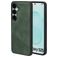 Mobiparts Classic Coque Samsung Galaxy S25 MagSafe Coque arrière en TPU,Similicuir - Emerald Green