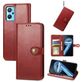 Mobigear Snap Button Housse OPPO A76 Etui Porte-Monnaie - Rouge