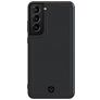 Valenta Snap Coque Samsung Galaxy S21 Plus Coque arrière en Cuir Véritable - Noir