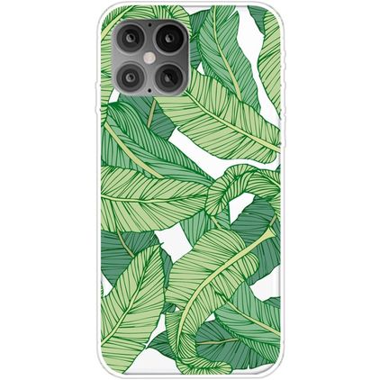 Mobigear Design iPhone 12 Pro Max TPU souple Coque arrière - Feuille de banane
