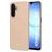 Mobiparts Slim Line Coque Samsung Galaxy A17 MagSafe Coque arrière Rigide - Dune Sand