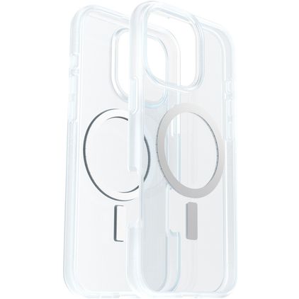 Otterbox React Coque Transparente iPhone 16 Pro Max MagSafe Coque arrière Rigide Anti-Chocs - Transparent