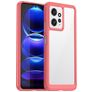 Mobigear Crystal Coque Xiaomi Redmi Note 12 Coque arrière Rigide - Transparent / Rouge