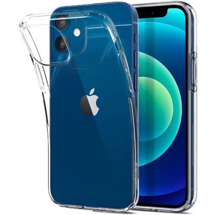 Mobigear Ultra Thin Coque Transparente iPhone 12 Mini Coque arrière en TPU Souple Extra-fin - Transparent