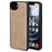 Mobiparts Classic Coque iPhone 16e MagSafe Coque arrière en TPU,Similicuir - Moonstone Beige